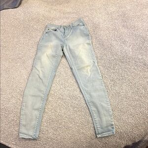 Mudd Blue Skinny Jeans with Distressed Style